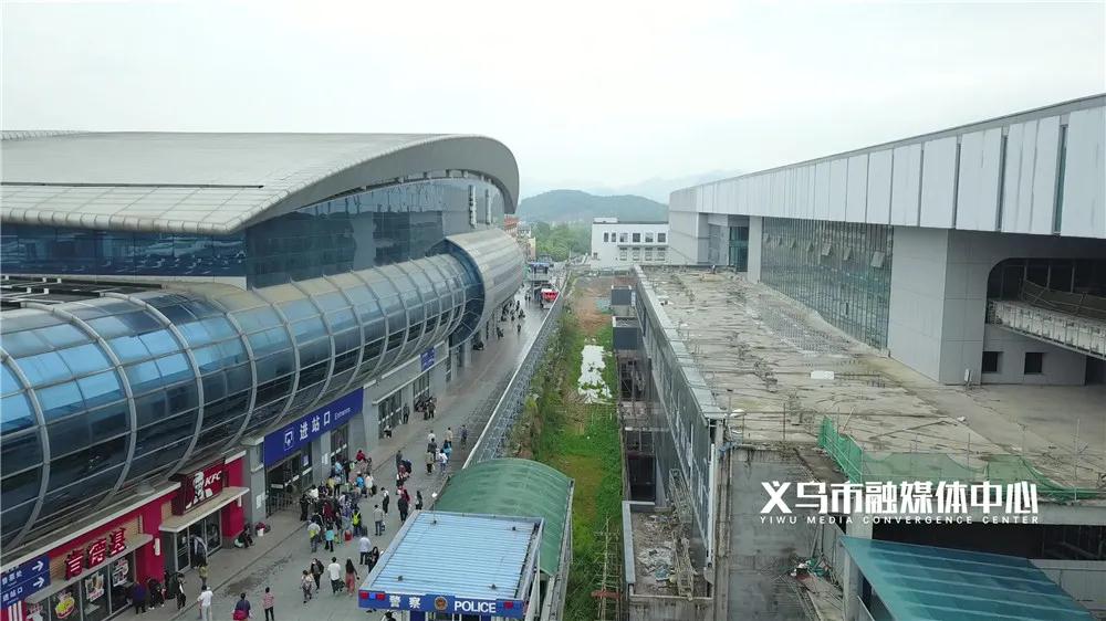 铁路义乌站高架站房建设分3步